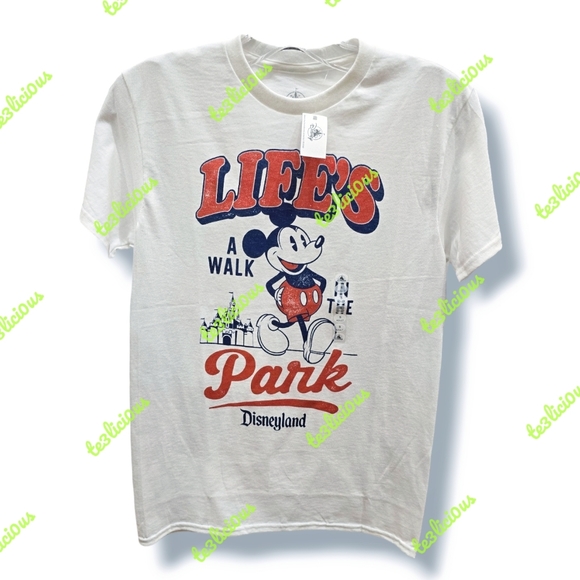 DISNEYLAND MICKEY LIFE'S A WALK IN THE PARK TSHIRT - Picture 1 of 3